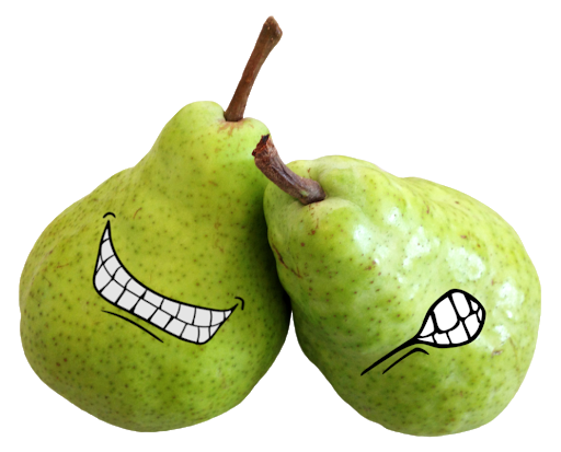 Green Organic Pears Transparent PNG Image