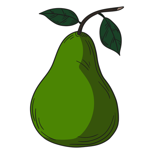 Vector Green Pears Transparent PNG Image