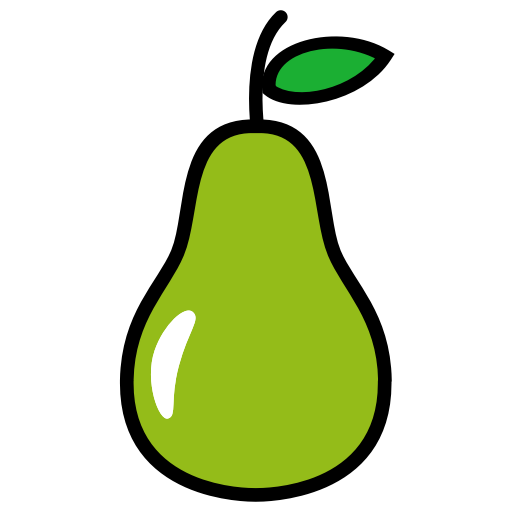 Vector Green Pears Transparent PNG Image