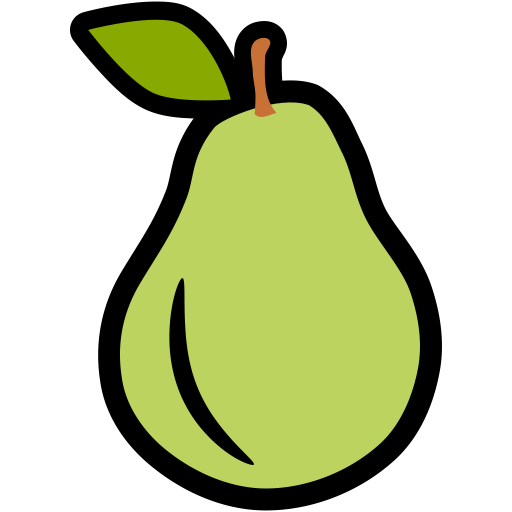 Vector Green Pears Transparent PNG Image