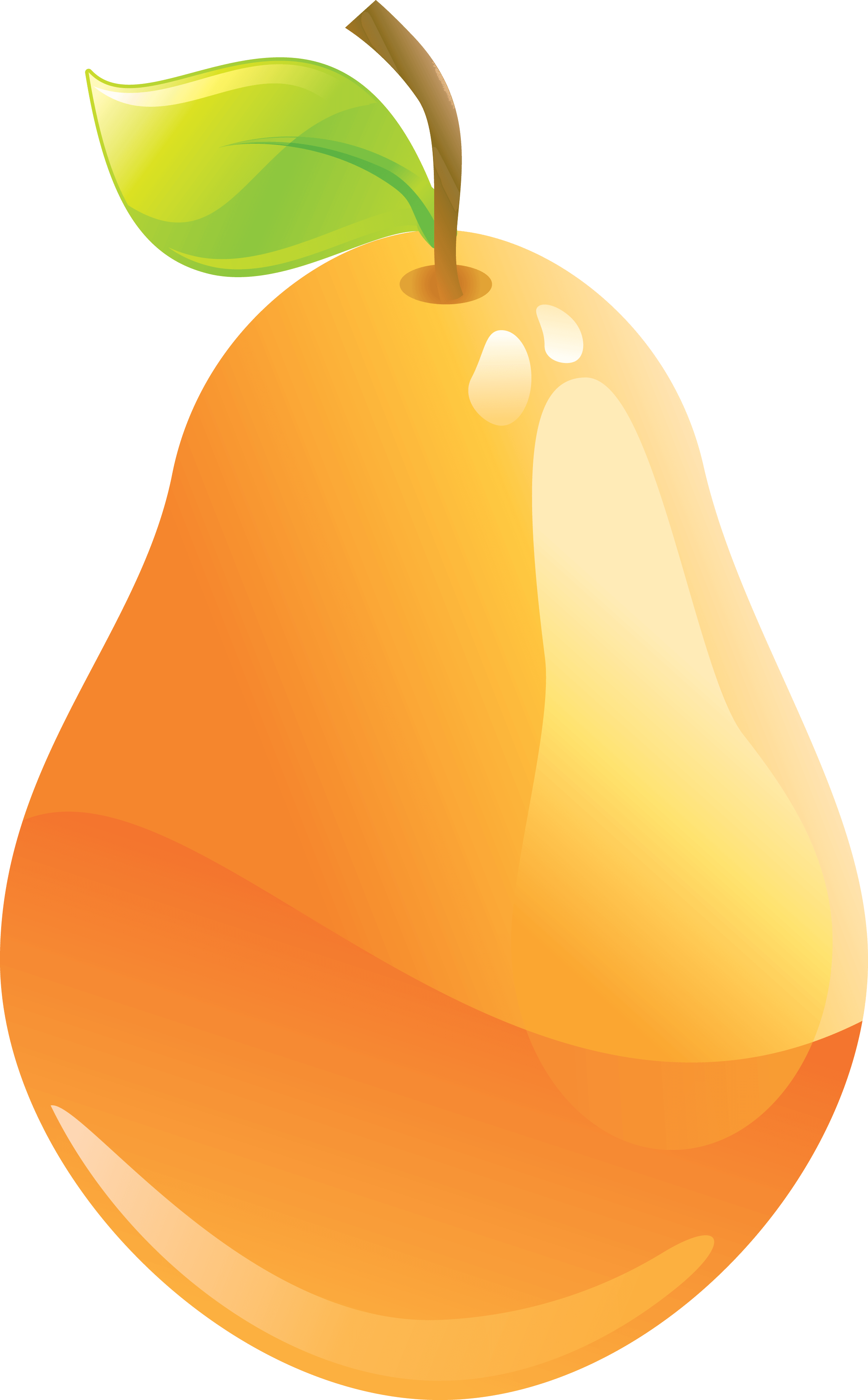 Yellow Pear Transparent PNG Image