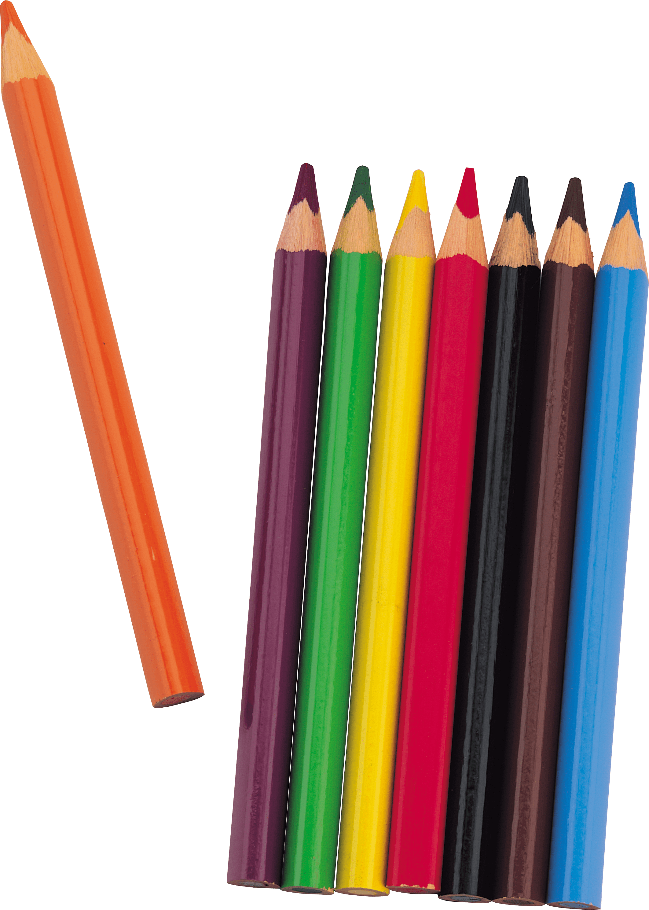 Colorful Pencils Transparent PNG Image