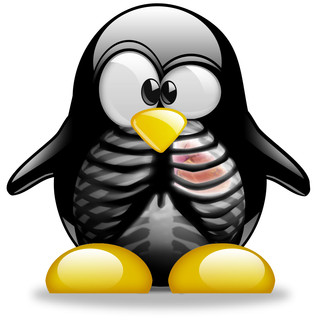 Tuxedo Linux Arch Penguin Frame Transparent PNG Image