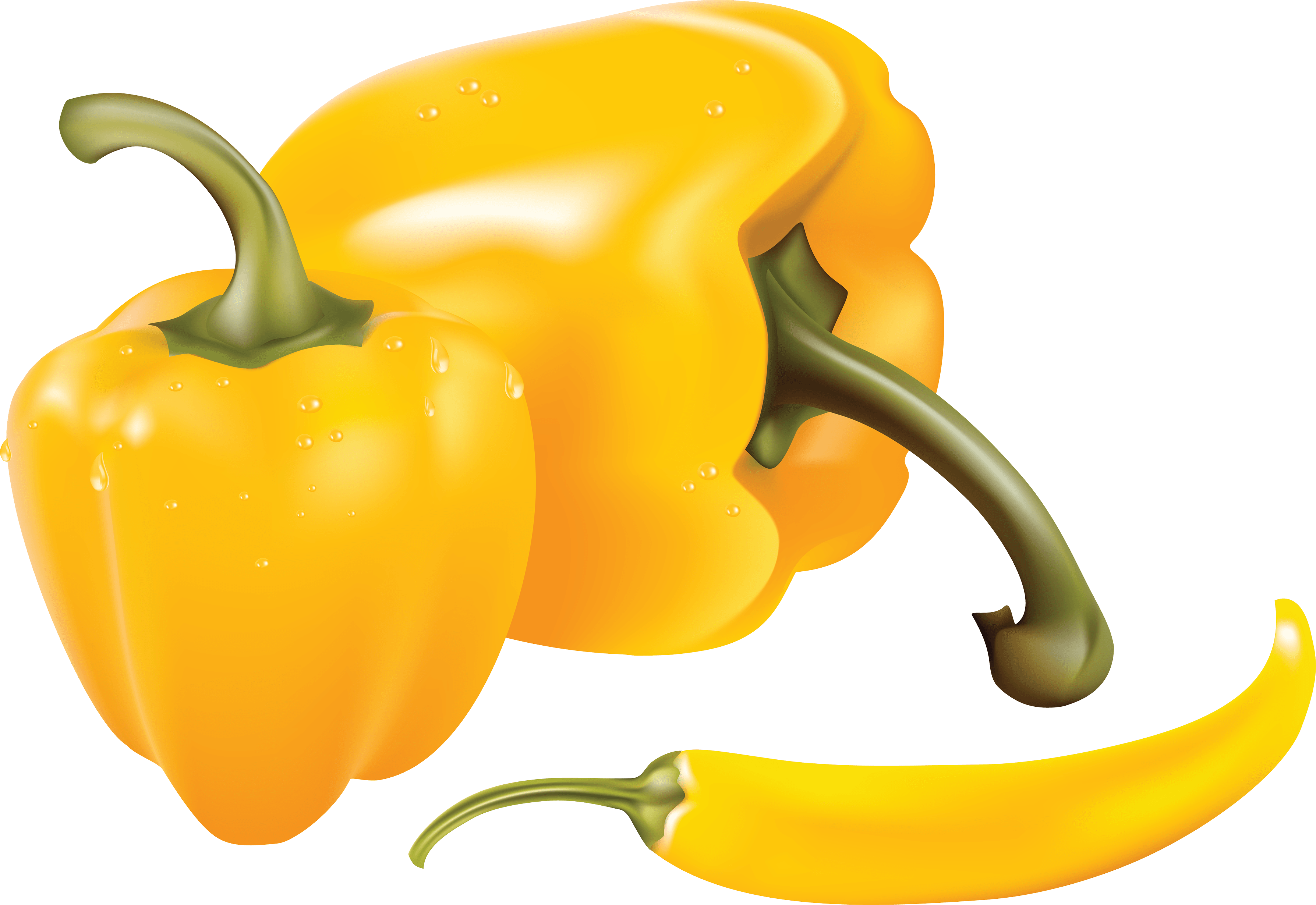 Yellow Pepper Transparent PNG Image