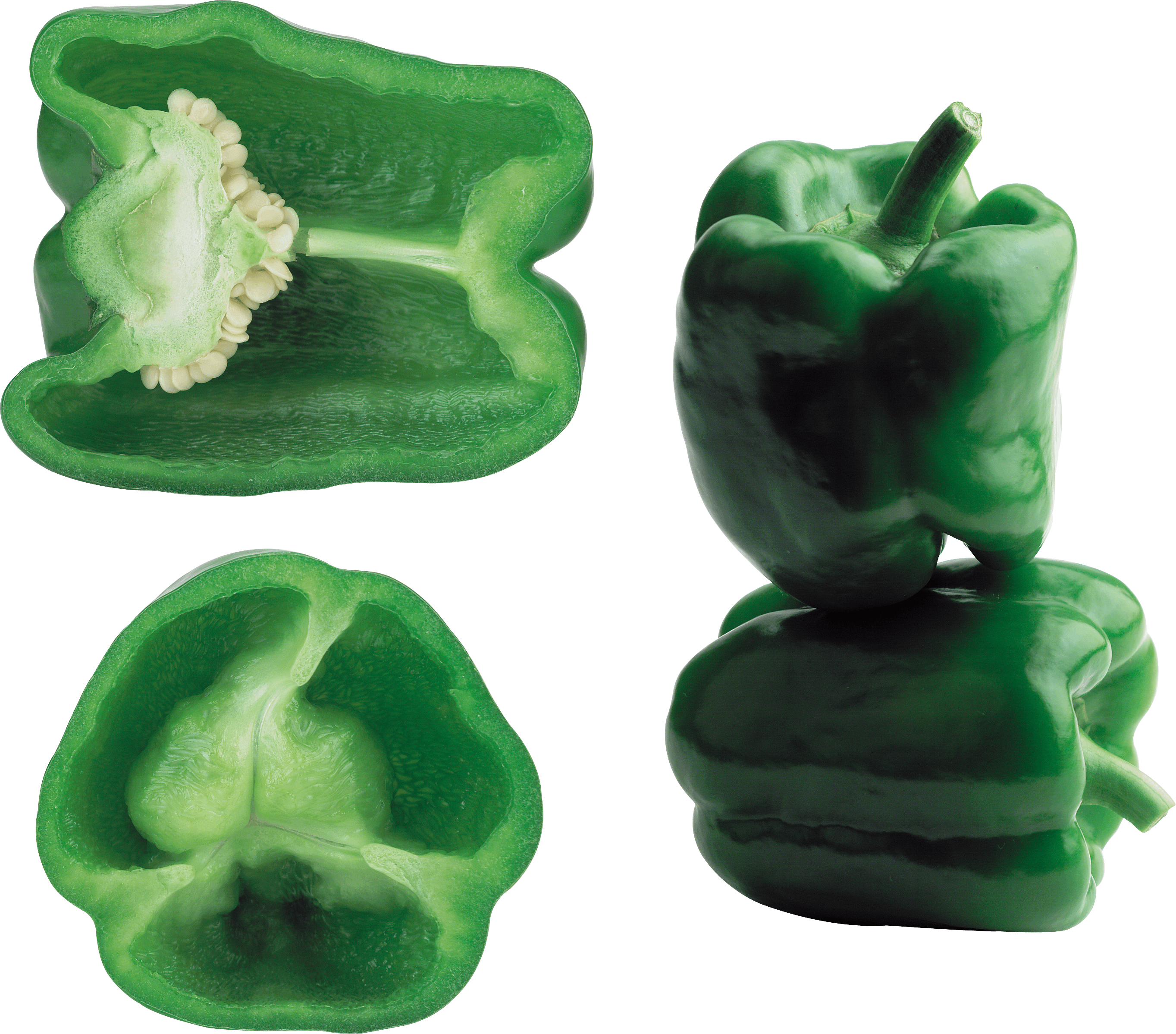 Green Pepper Transparent PNG Image