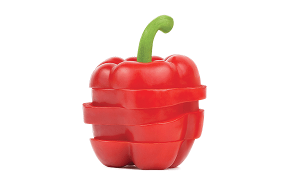 Pepper Slice Red Bell Transparent PNG Image