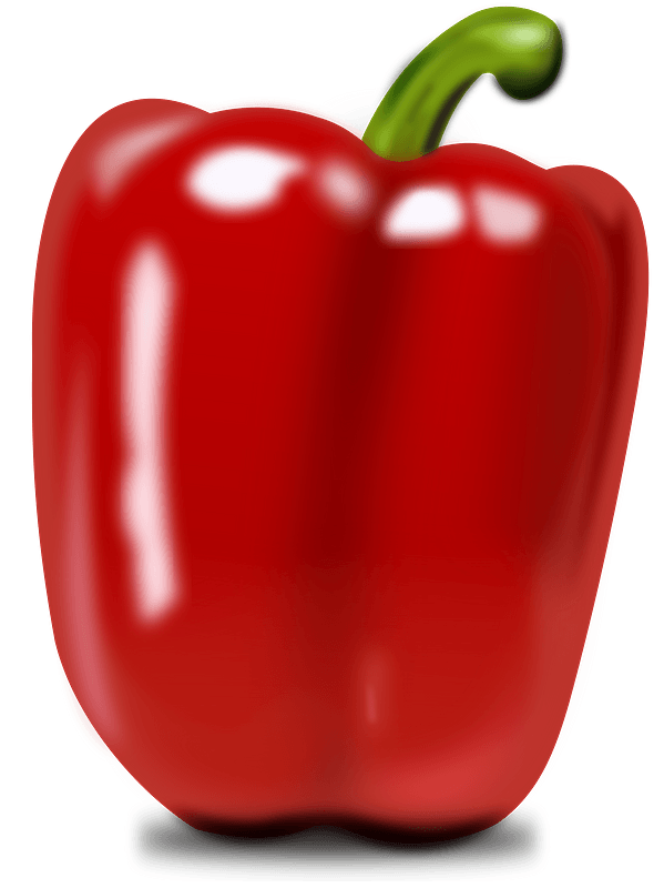 Pepper Vector Red Bell Transparent PNG Image