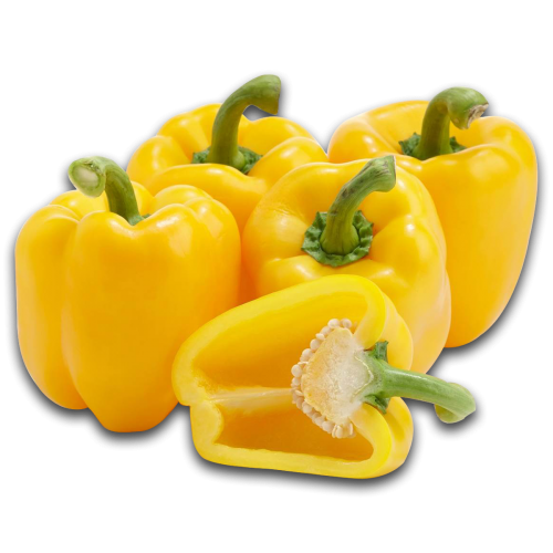 Capsicum Pepper Yellow Bell Transparent PNG Image