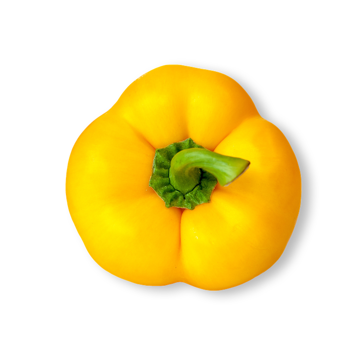 Capsicum Pepper Yellow Bell Transparent PNG Image
