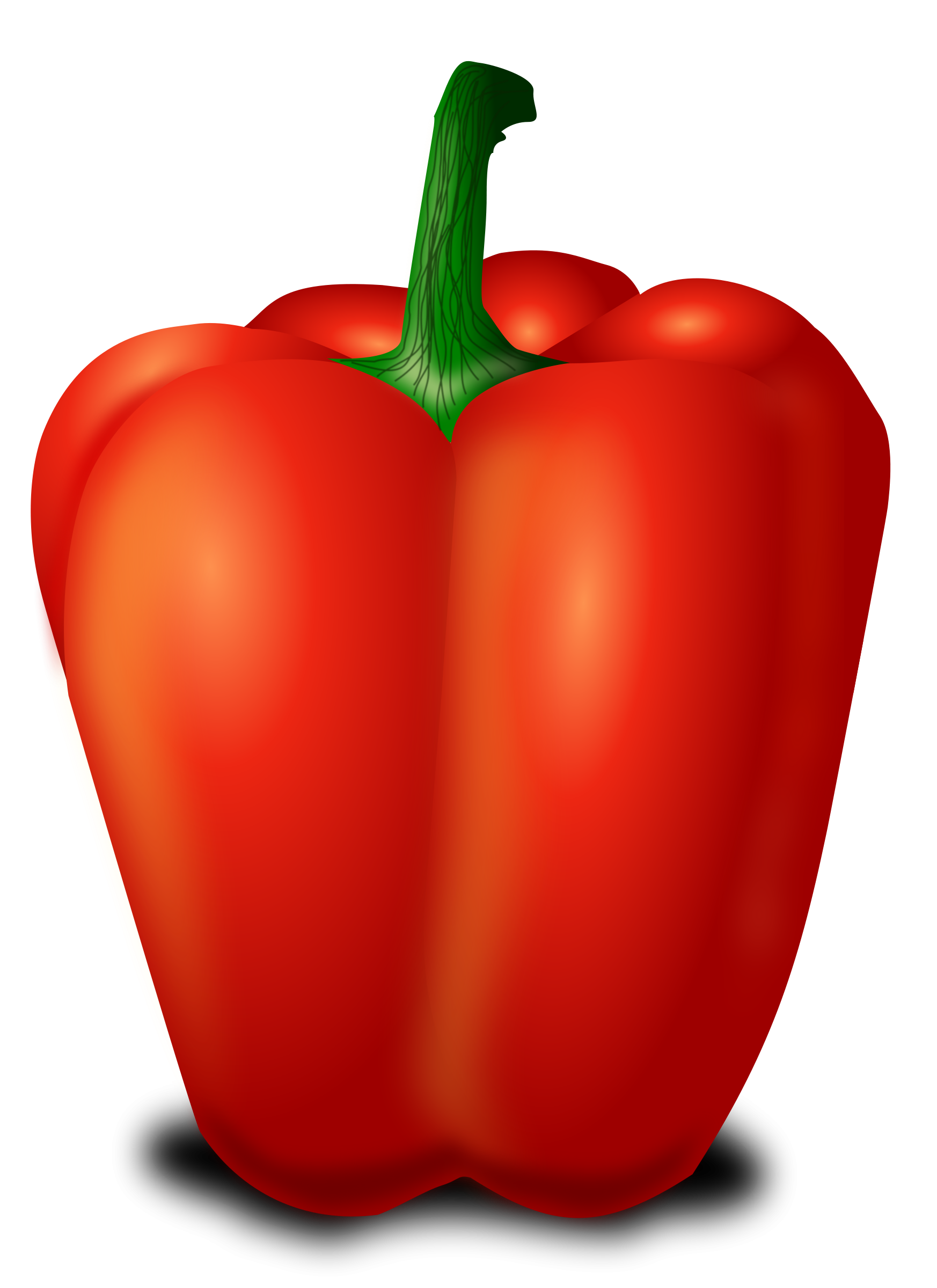 Pepper Vector Red Bell Transparent PNG Image