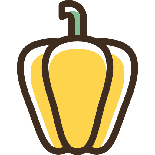 Pepper Vector Yellow Bell Transparent PNG Image
