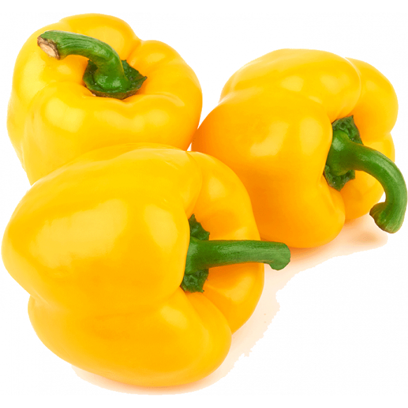 Fresh Pepper Yellow Bell Transparent PNG Image