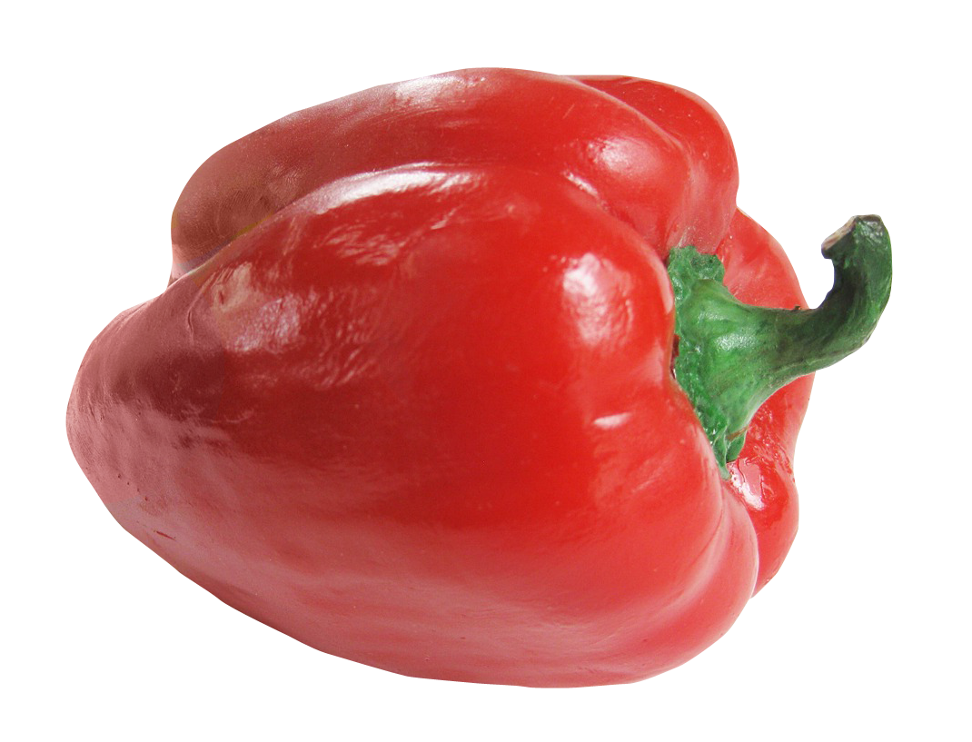 Sweet Pepper Red Bell Transparent PNG Image