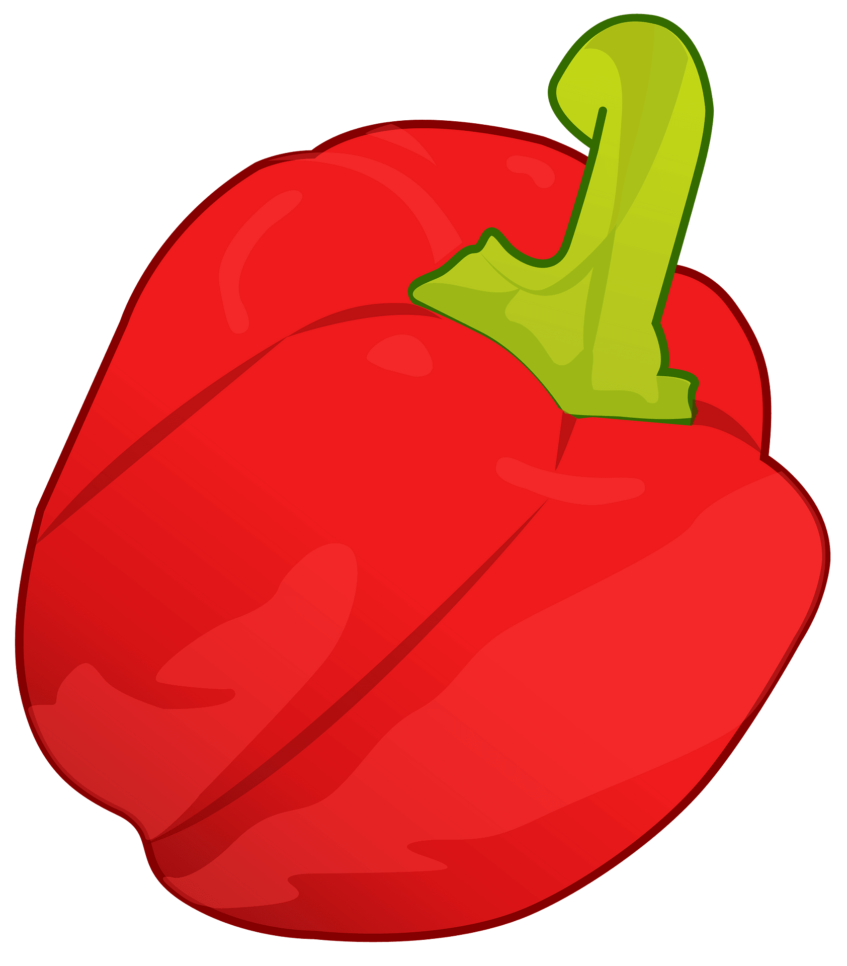 Pepper Vector Red Bell Transparent PNG Image