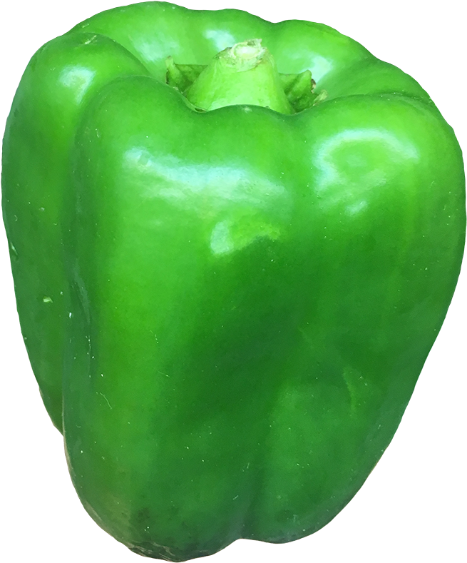 Fresh Pepper Green Bell Transparent PNG Image