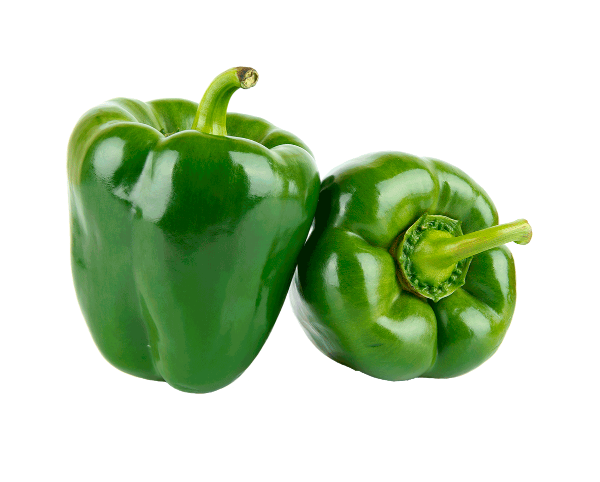Fresh Pepper Green Bell Transparent PNG Image