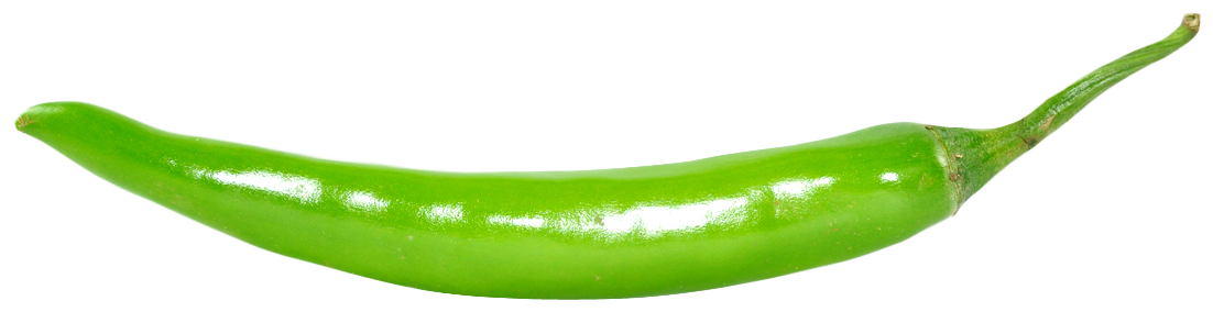 Fresh Chili Green Pepper Transparent PNG Image