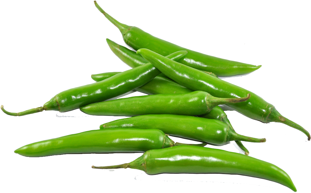 Chili Green Pepper Transparent PNG Image