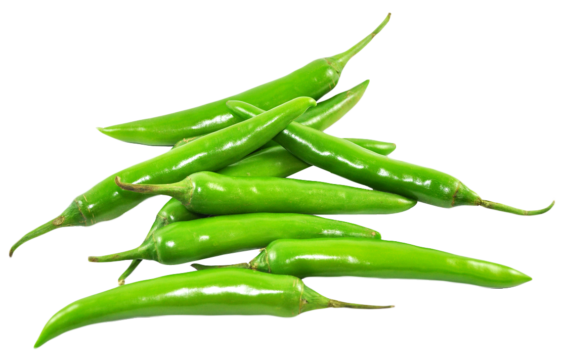 Chili Green Pepper Transparent PNG Image
