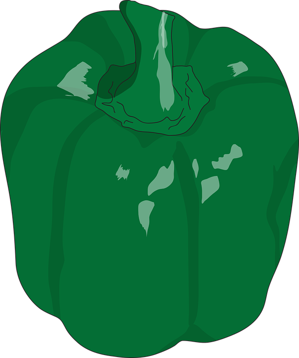 Pepper Vector Green Bell Transparent PNG Image