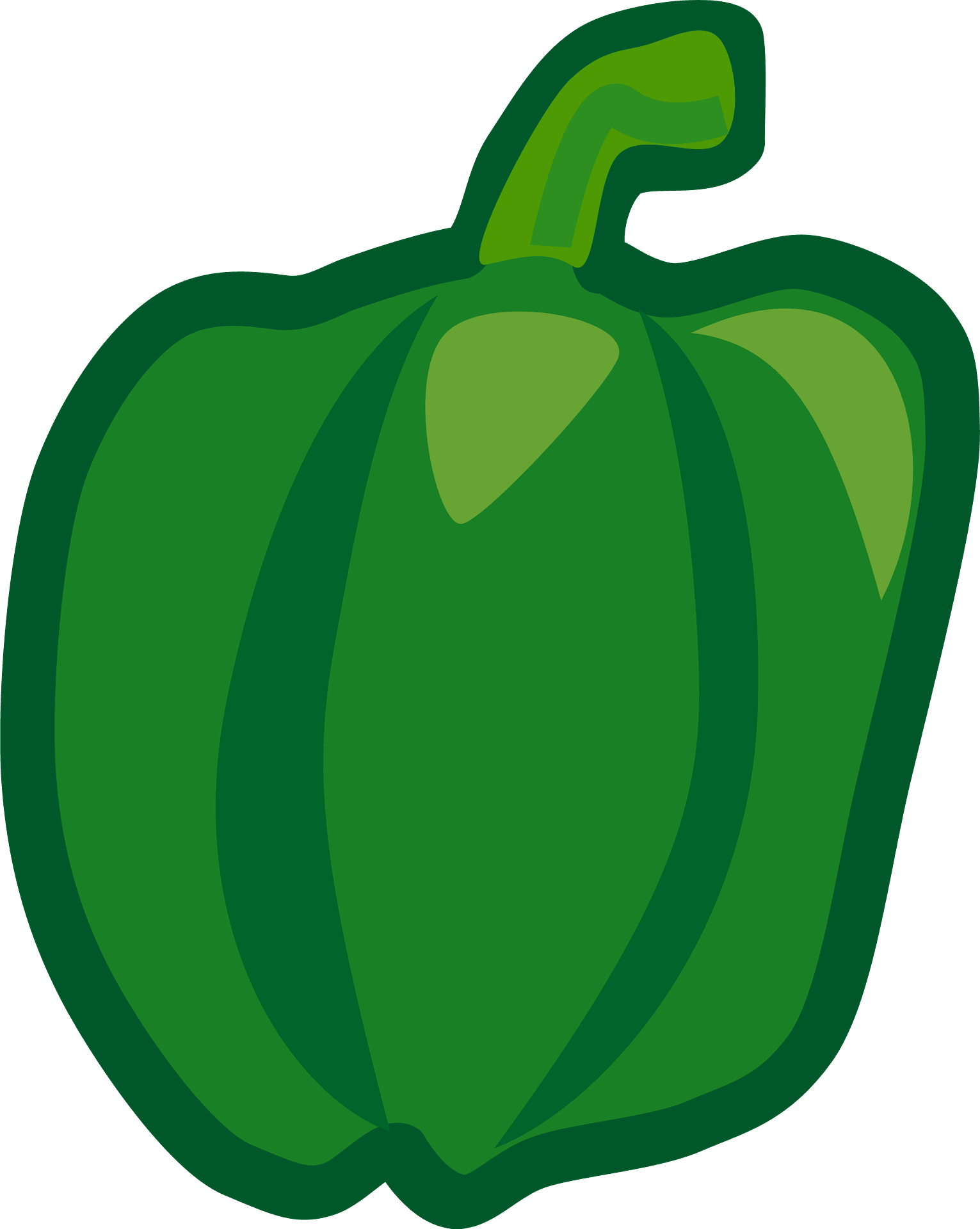 Pepper Vector Green Bell Transparent PNG Image
