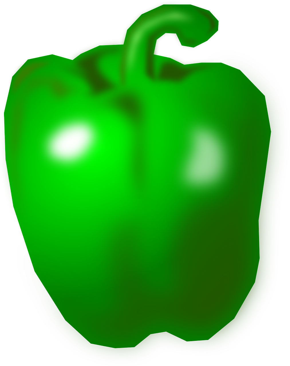 Pepper Vector Green Bell File Transparent PNG Image