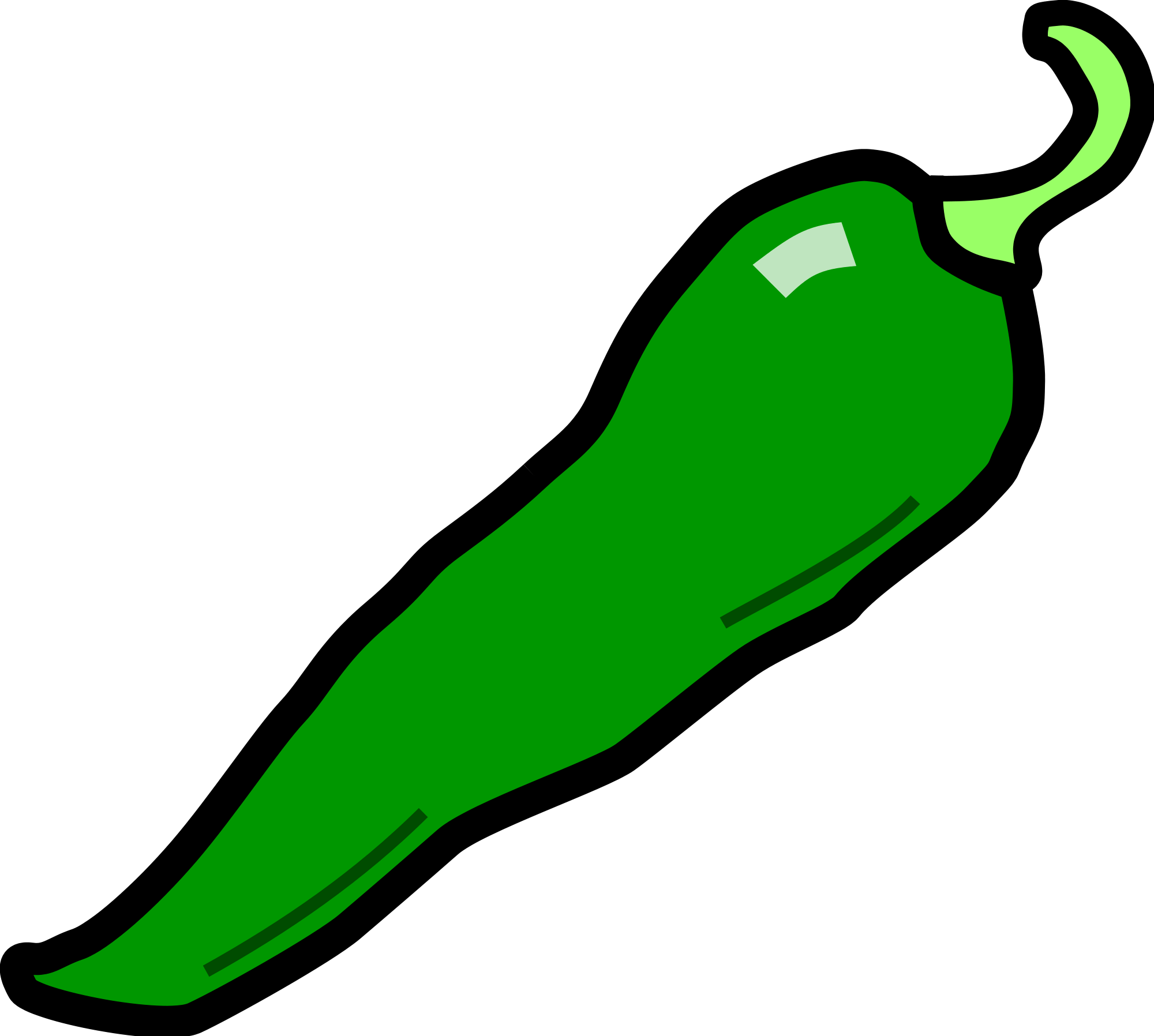 Chili Vector Green Pepper Transparent PNG Image