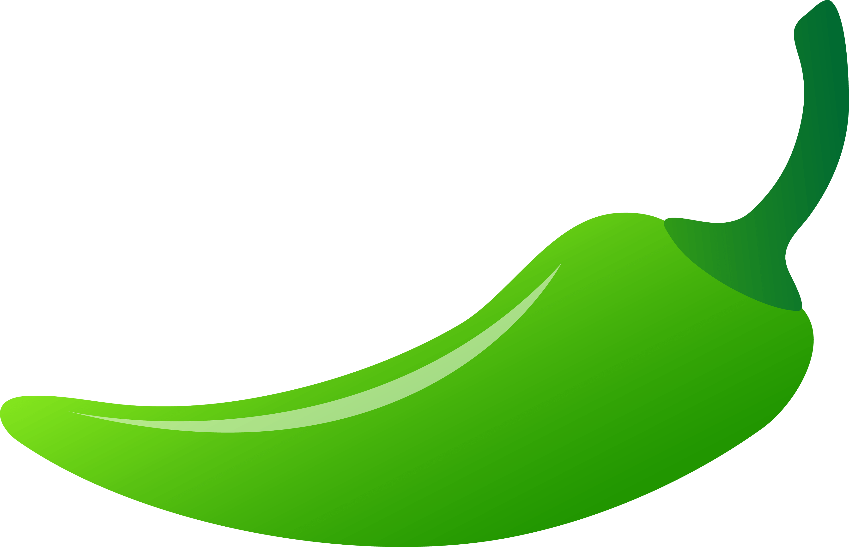 Green Pepper Transparent PNG Image