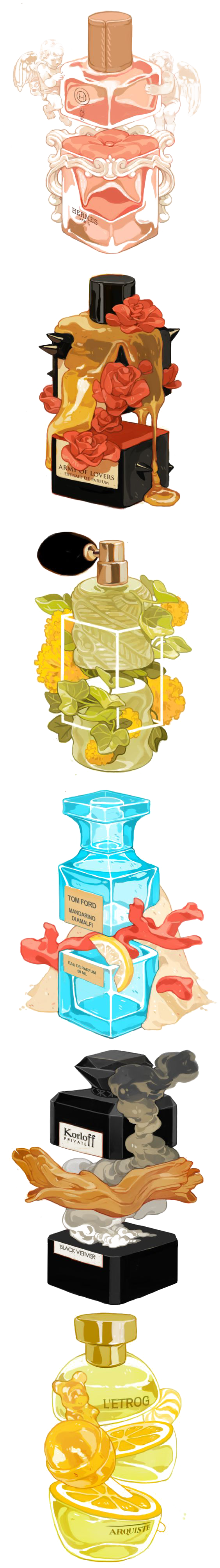 Graphic Design Cartoon Illustration Perfume Transparent PNG Image