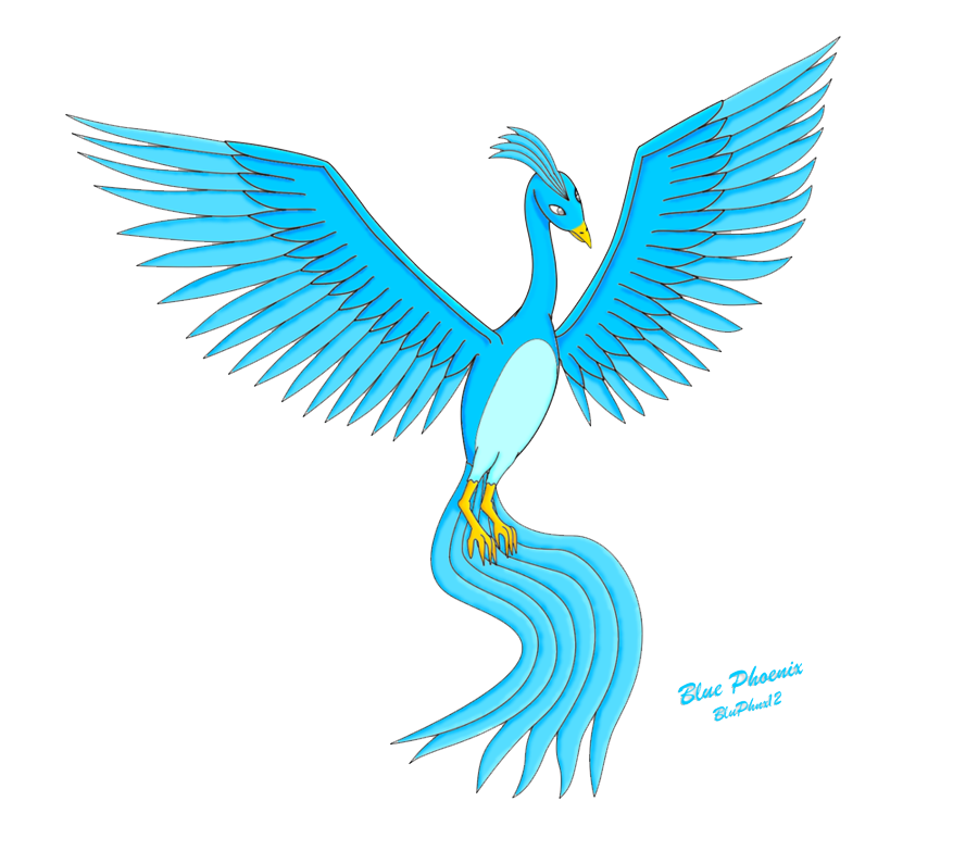 Blue Phoenix Transparent PNG Image