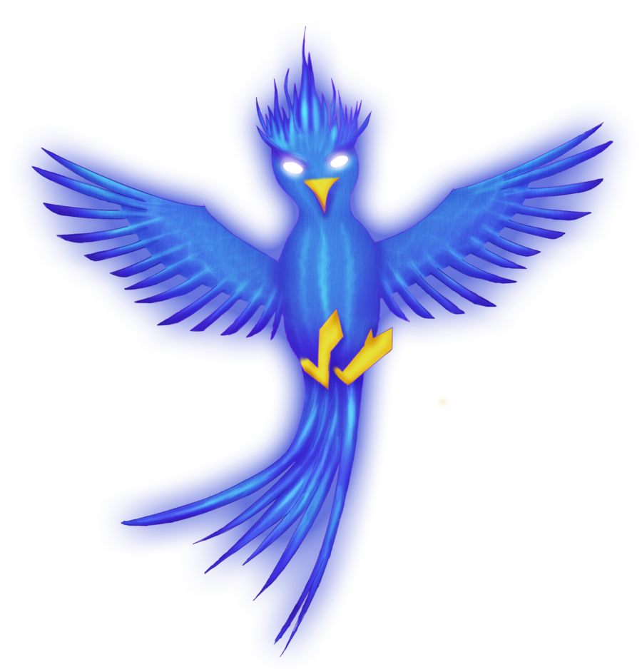 Blue Phoenix Transparent PNG Image