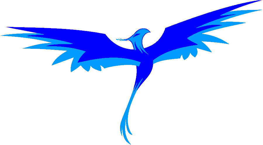 Blue Phoenix Transparent PNG Image
