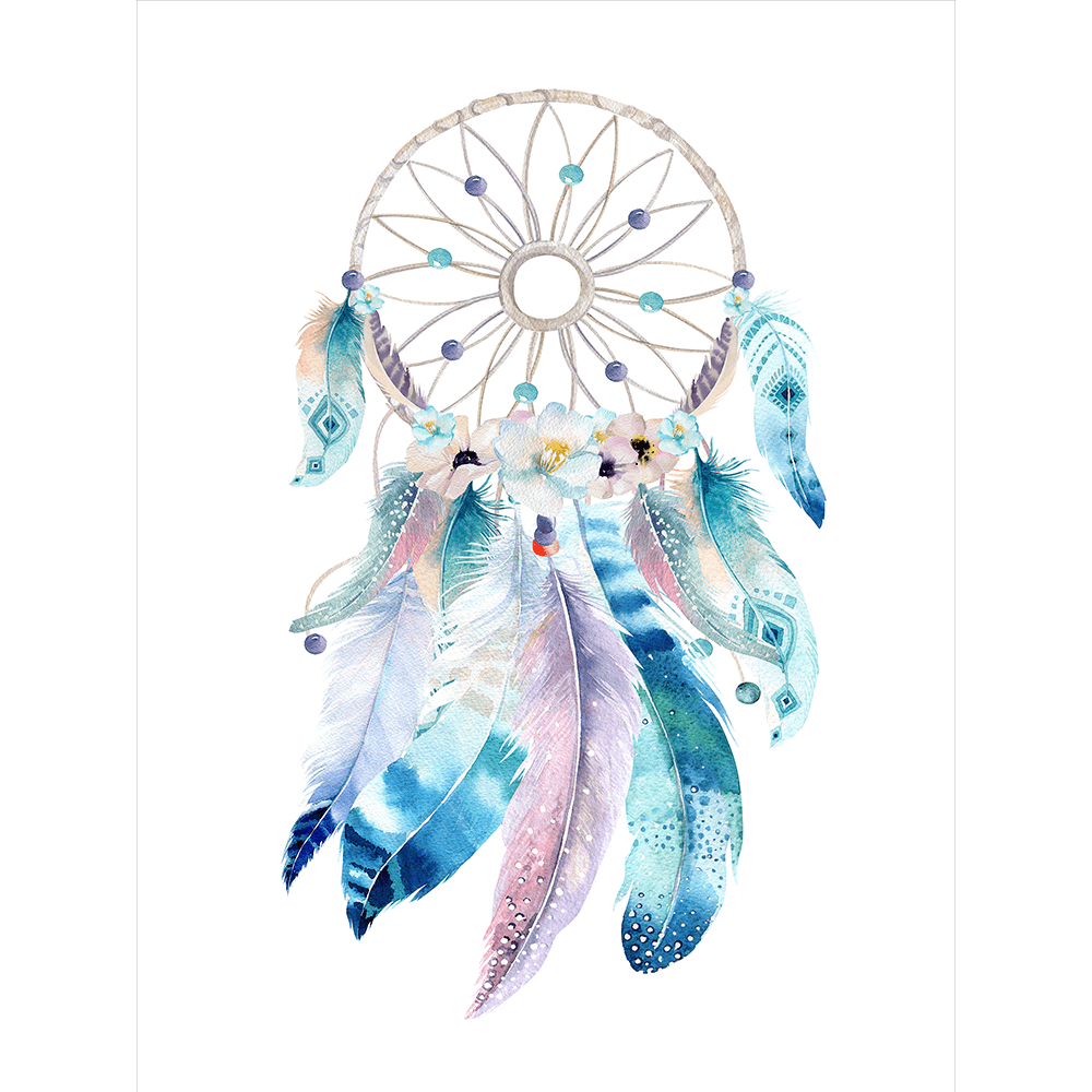 Watercolor Painting Dreamcatcher Transparent PNG Image