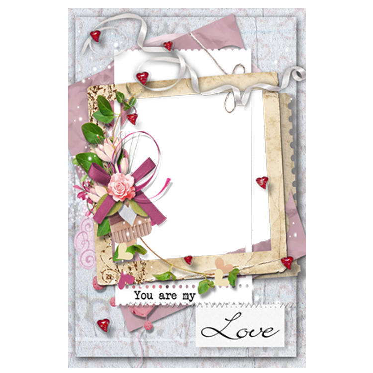 Flower Love Package Frame Application Digital Transparent PNG Image