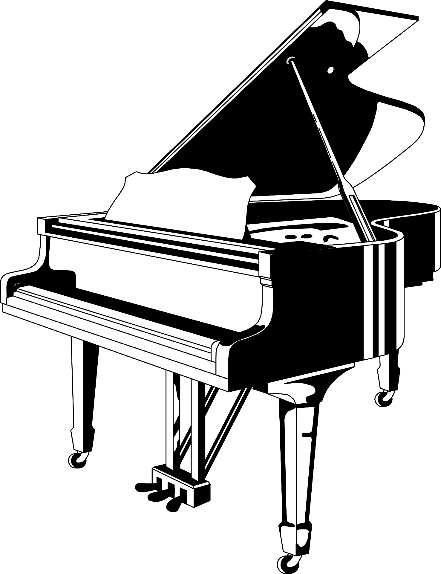 Piano Keyboard Grand Transparent PNG Image