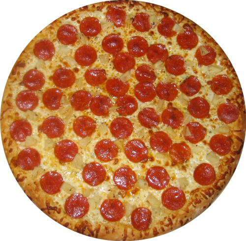 Pepperoni Pizza Background Transparent PNG Image