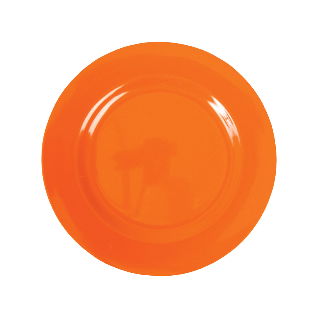 Ornage Plate Dish Transparent PNG Image