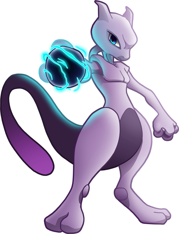Pokemon Species Mewtwo Transparent PNG Image