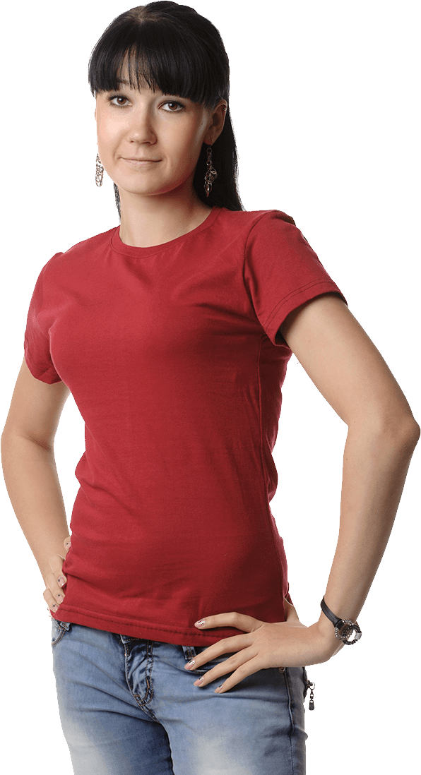 Women Polo Shirt Transparent PNG Image