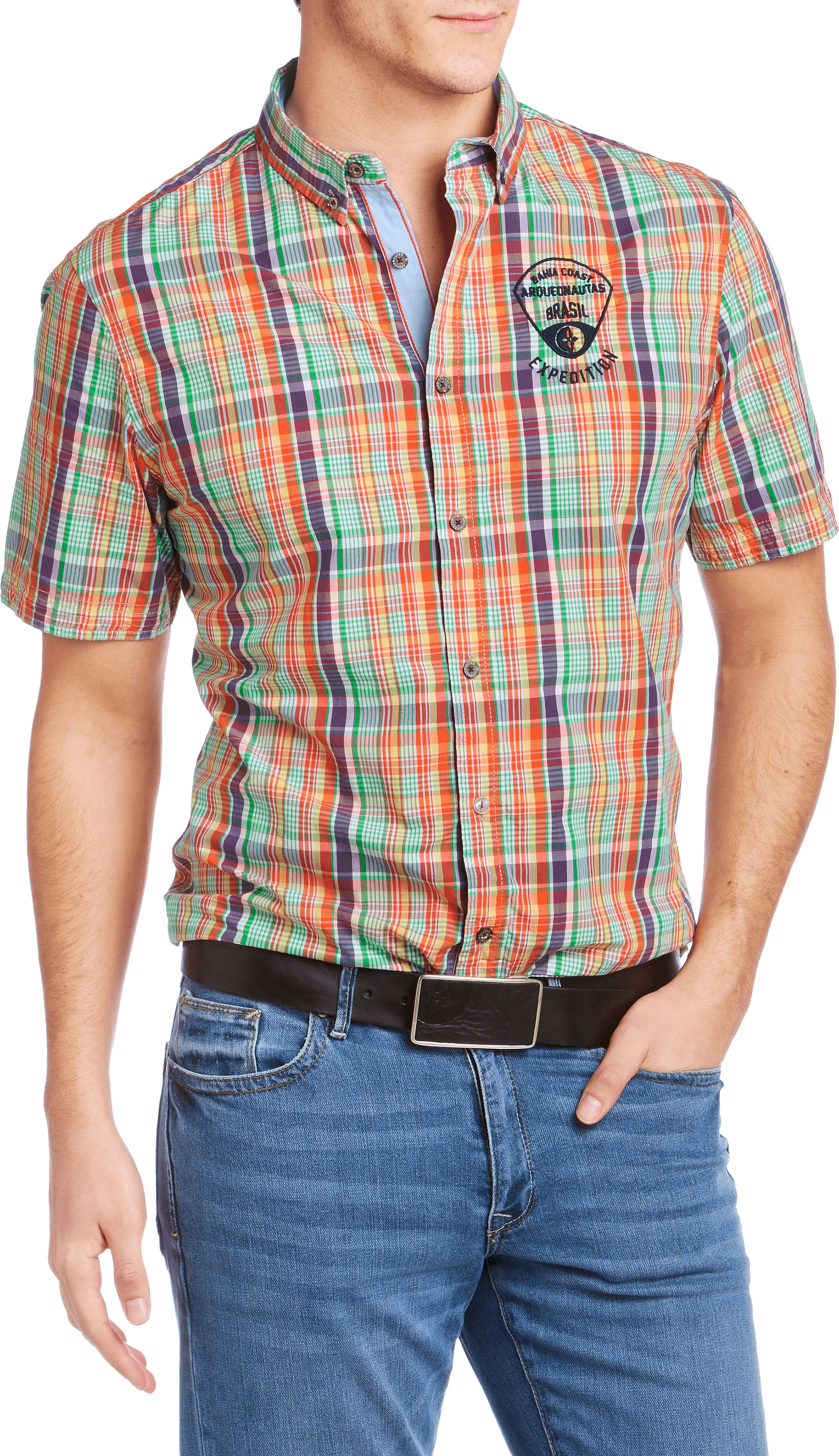 Men Polo Shirt Transparent PNG Image