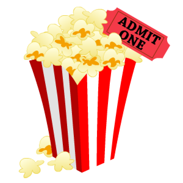 Popcorn Yellow Film Cinema Transparent PNG Image