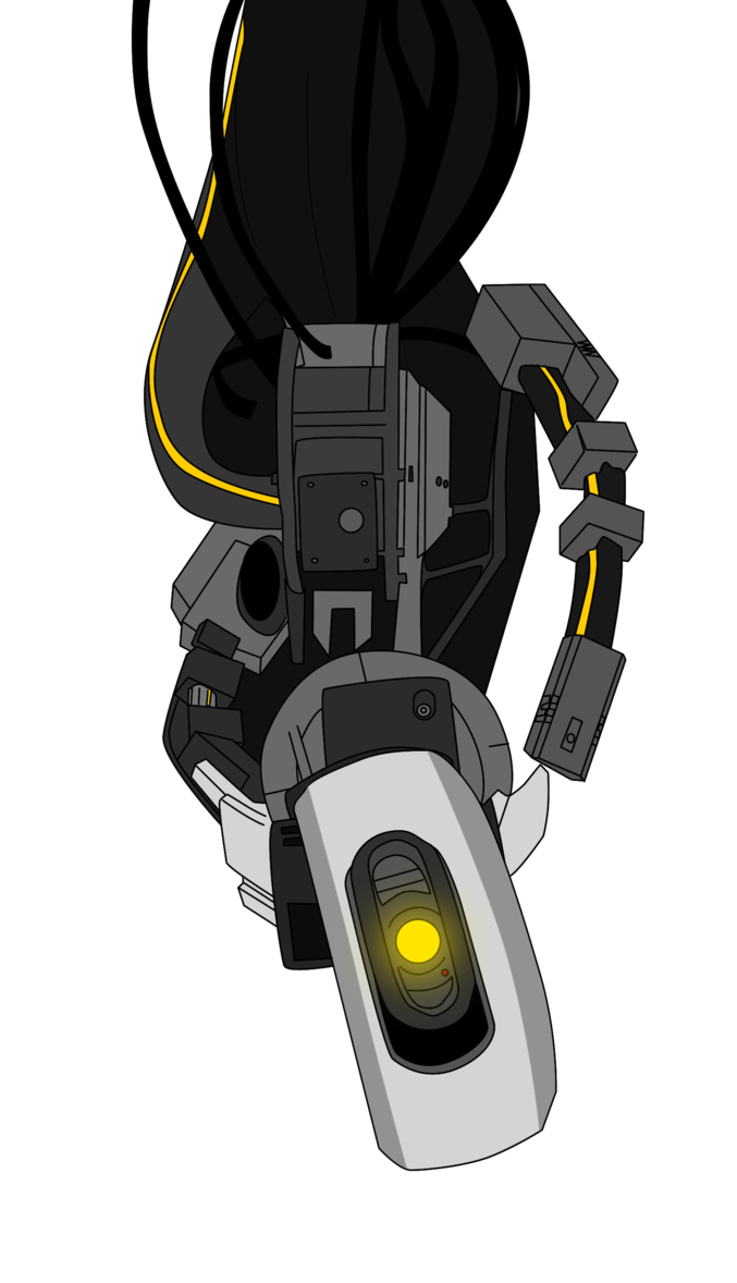 Technology Portal Yellow Glados Transparent PNG Image
