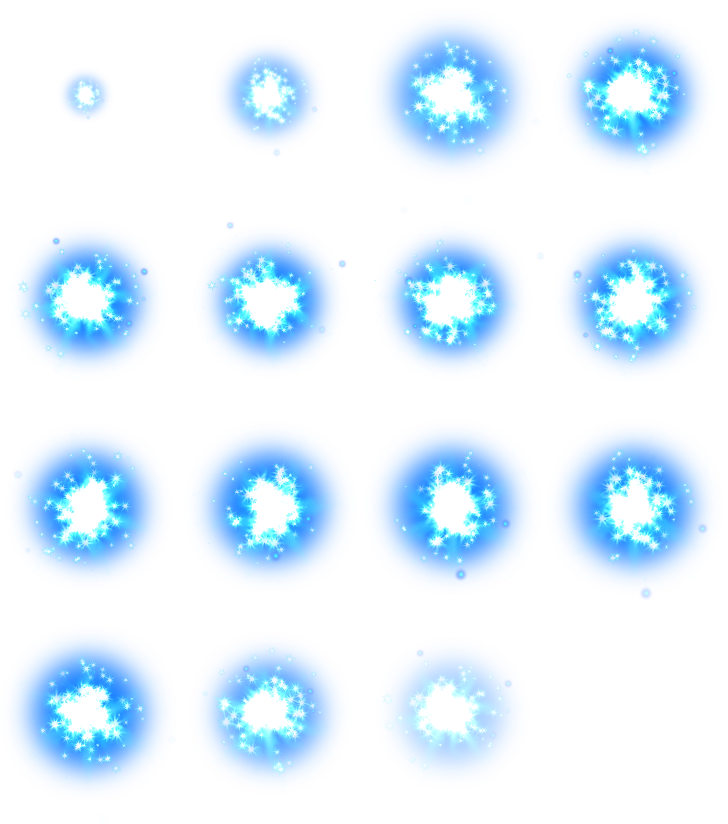 Blue Animation Portal Sprite Point Transparent PNG Image