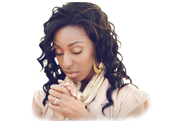 Brown Girl Praying Transparent PNG Image