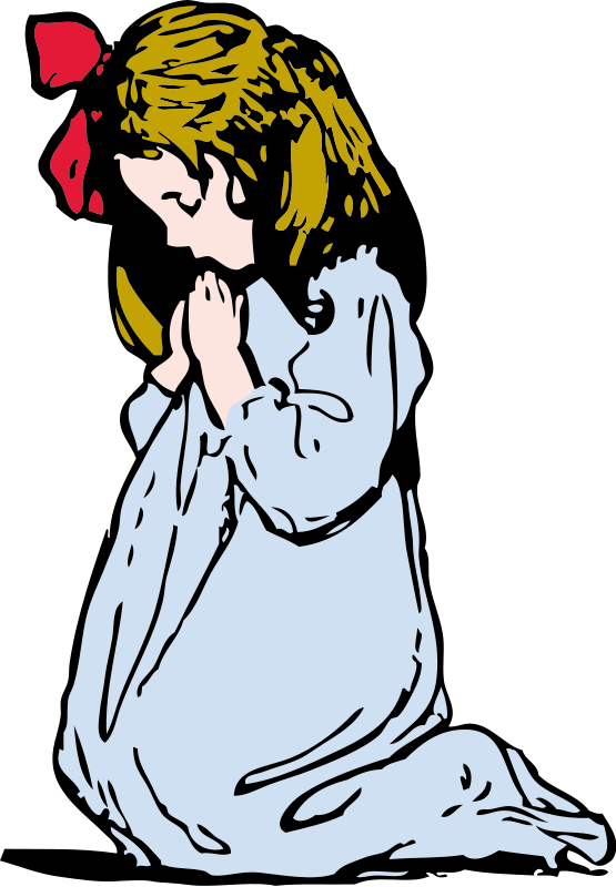 Girl Praying Transparent PNG Image