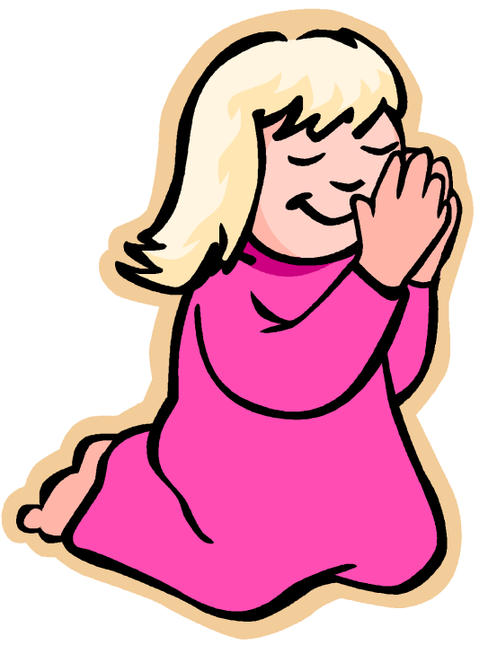 Smiling Praying Girl Transparent PNG Image