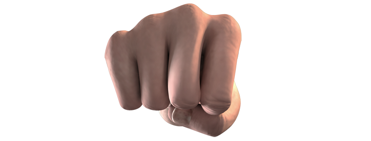 Force Punch Hand Transparent PNG Image