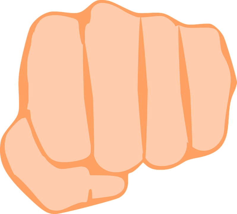 Punch Hand Transparent PNG Image