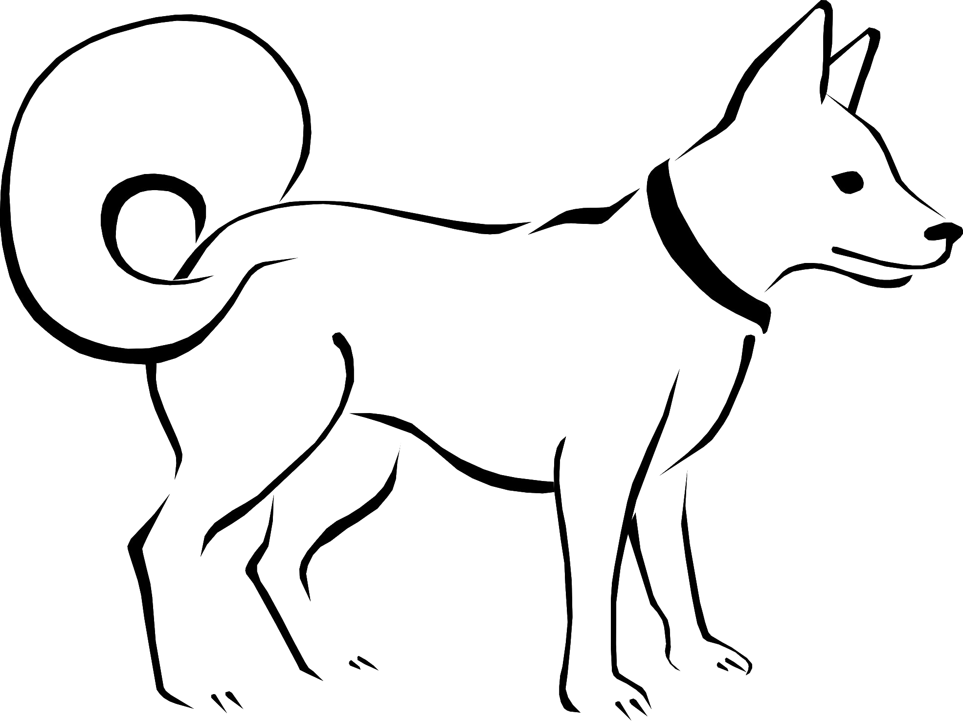 And White Puppy Black Transparent PNG Image