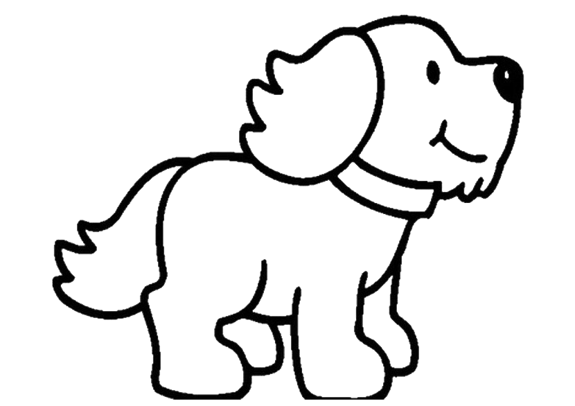 And White Puppy Black Transparent PNG Image